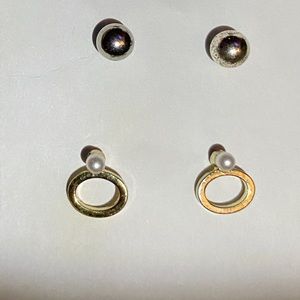 Stud Earrings 2 Pair